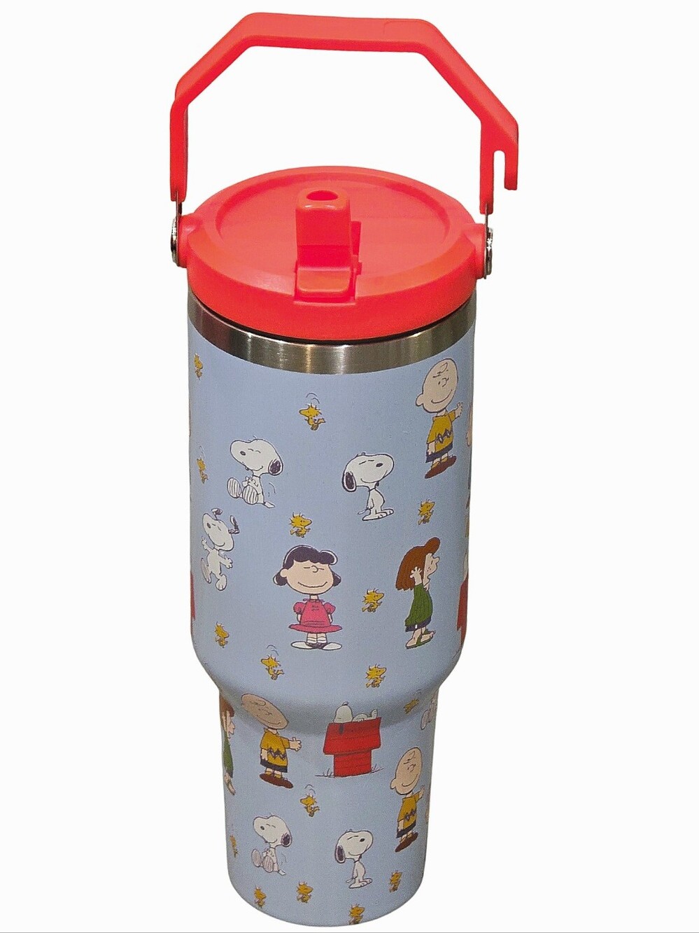 Peanuts Snoopy & The Gang Stainless Steel 40oz Tumbler w/Pop Up Straw